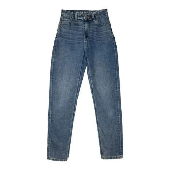American Eagle Outfitters Size 0‎ Regular Stretch Mom Jeans - Picture 1 of 7